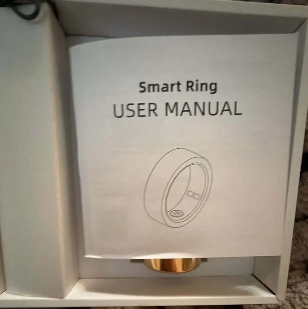 Unbranded Gold-Tone Health Fitness Activity Tracker Smart Ring, Size 10#